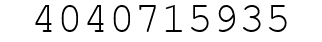 Number 4040715935.