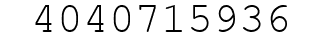Number 4040715936.