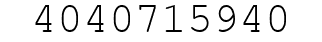 Number 4040715940.