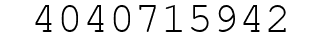 Number 4040715942.