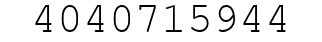 Number 4040715944.