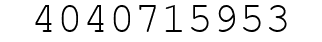 Number 4040715953.
