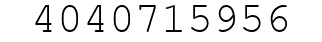 Number 4040715956.