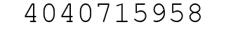 Number 4040715958.