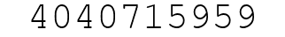 Number 4040715959.