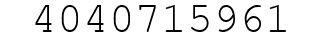 Number 4040715961.