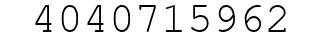 Number 4040715962.