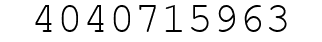 Number 4040715963.