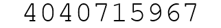 Number 4040715967.