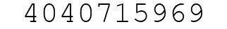 Number 4040715969.