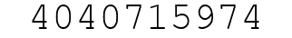 Number 4040715974.