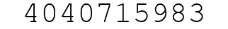 Number 4040715983.