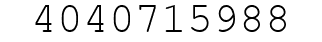 Number 4040715988.