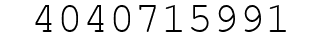 Number 4040715991.