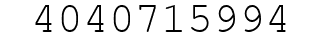 Number 4040715994.