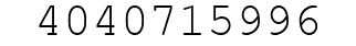 Number 4040715996.