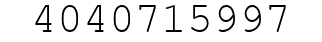 Number 4040715997.