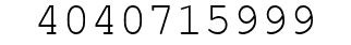 Number 4040715999.