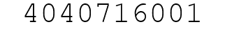 Number 4040716001.