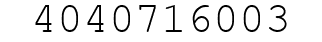 Number 4040716003.