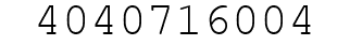 Number 4040716004.