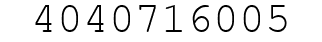 Number 4040716005.