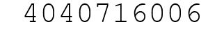 Number 4040716006.