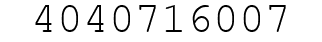 Number 4040716007.