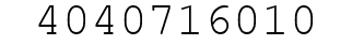 Number 4040716010.