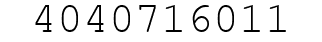 Number 4040716011.