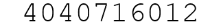 Number 4040716012.