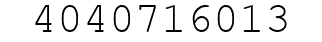 Number 4040716013.