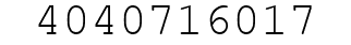 Number 4040716017.
