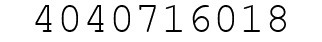 Number 4040716018.