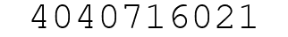 Number 4040716021.
