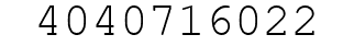 Number 4040716022.