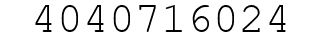 Number 4040716024.