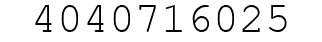 Number 4040716025.