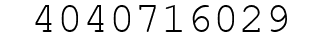 Number 4040716029.