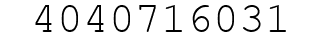 Number 4040716031.