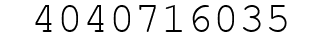 Number 4040716035.