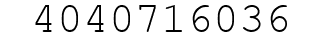 Number 4040716036.