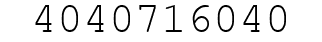 Number 4040716040.