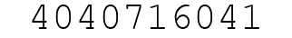 Number 4040716041.