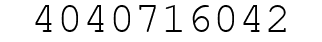 Number 4040716042.