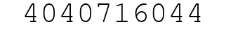 Number 4040716044.