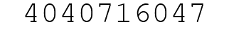 Number 4040716047.