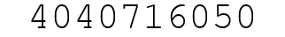 Number 4040716050.
