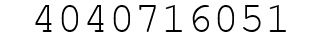 Number 4040716051.