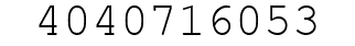 Number 4040716053.